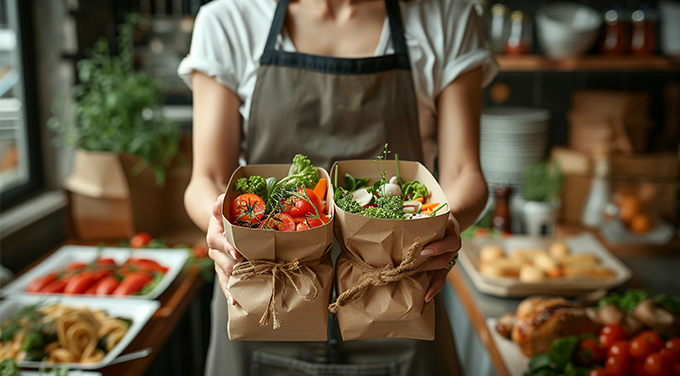 Healthy plant-based groceries