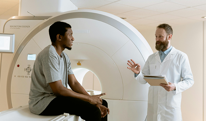 Brain MRI scan used to diagnose and grade white matter lesions from small vessel ischemic disease