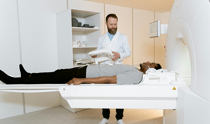 Person walking outdoors to support brain vascular health and slow small vessel disease progression